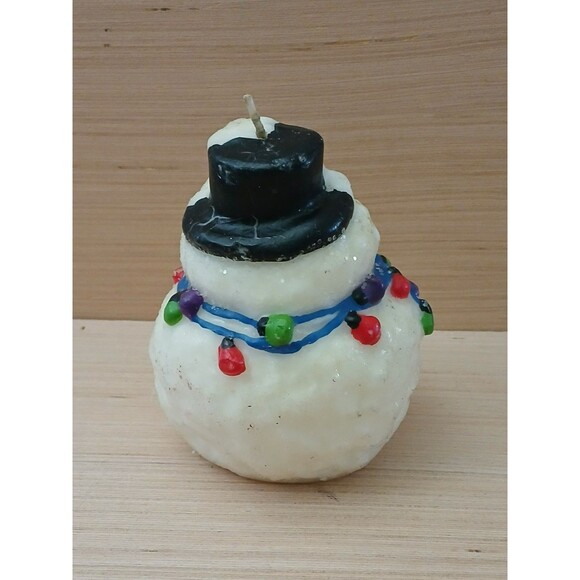 Christmas Snowman Candle Holiday Decoration - Picture 3 of 9